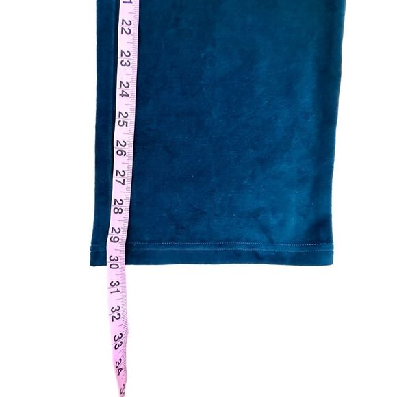 Hurley ~ dark Teal Velour Pull on Lounge Pants ~ size Small - Picture 7 of 12